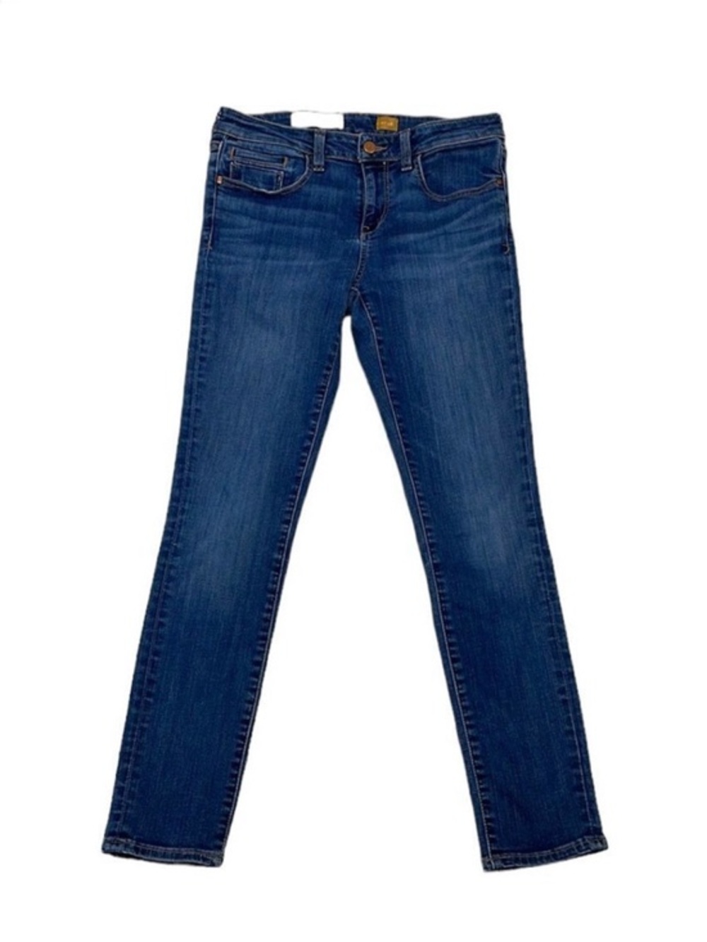 Pilcro x Anthropologie, and Letterpress,  Indigo Skinny Jeans with Medium Wash